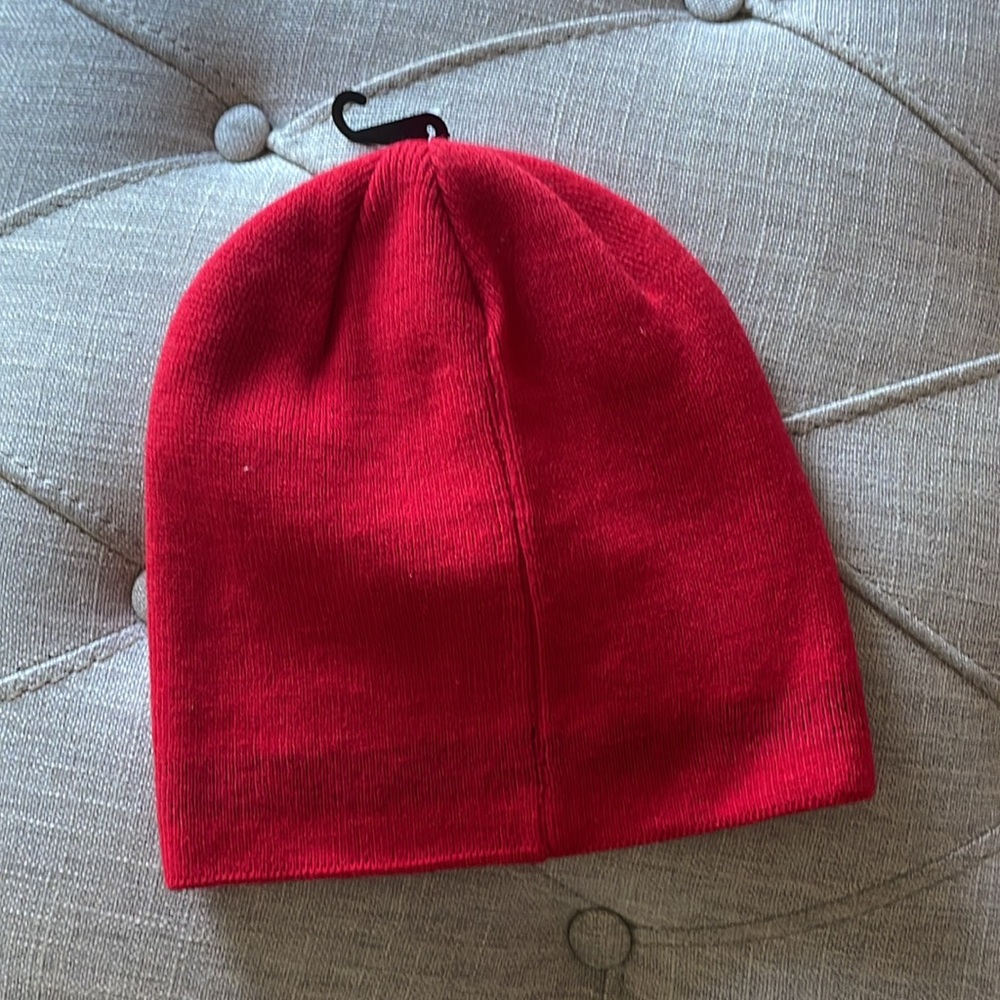 Oakley red knitted beanie with large logo - Picture 2 of 4